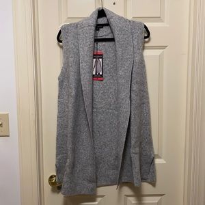 NEW sleeveless cardigan duster coatigan